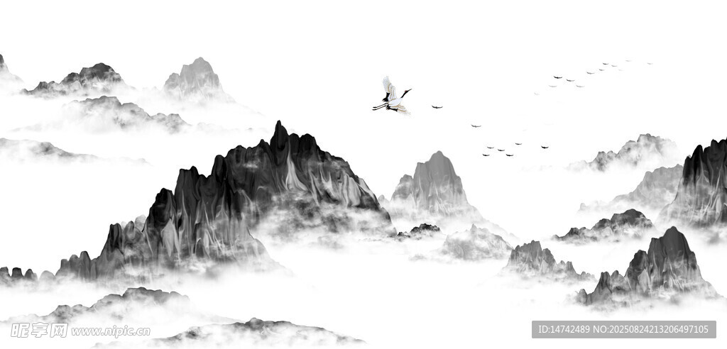 水墨山水背景