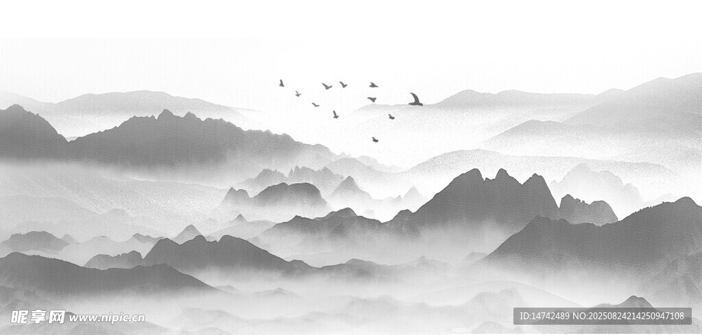 水墨山水背景