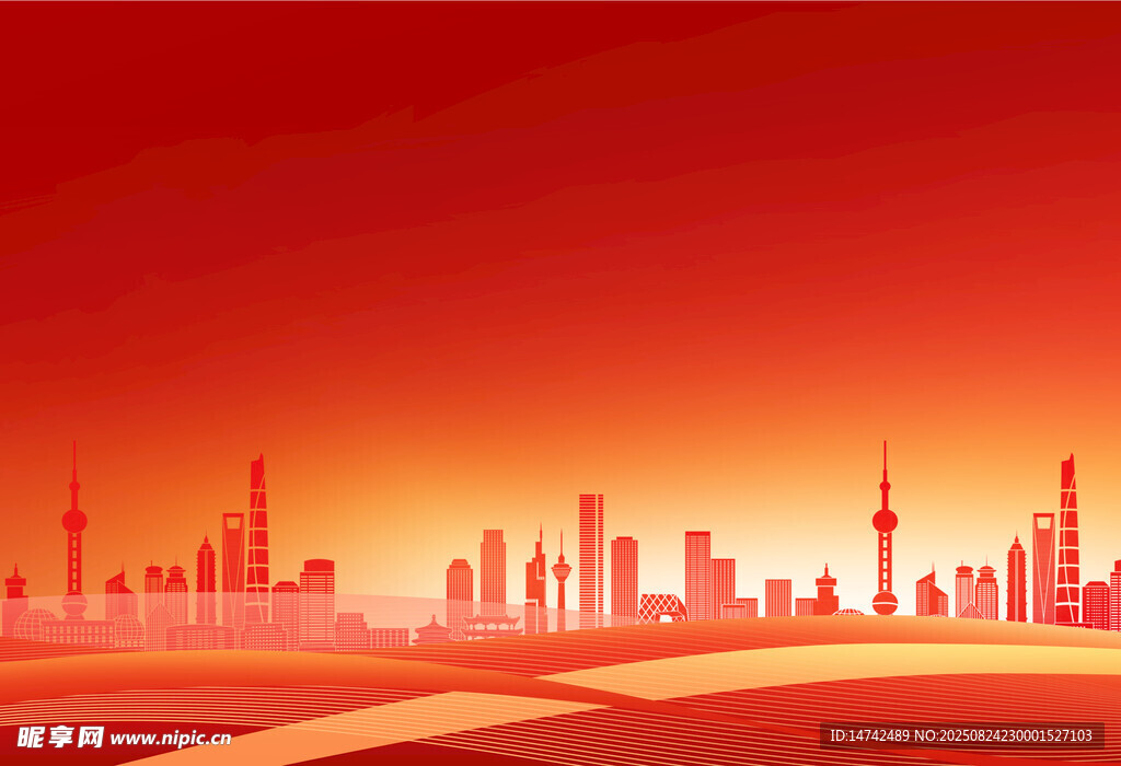 红色背景