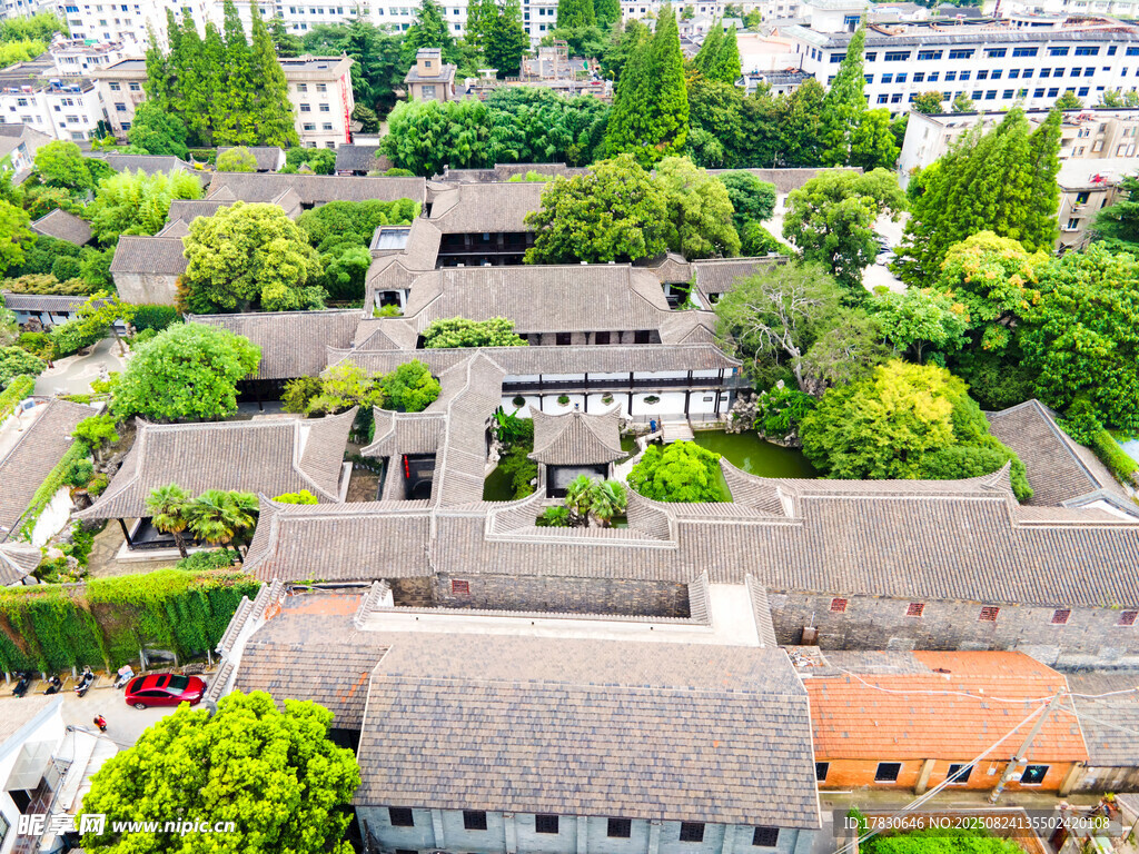 A风景区扬州何园航拍