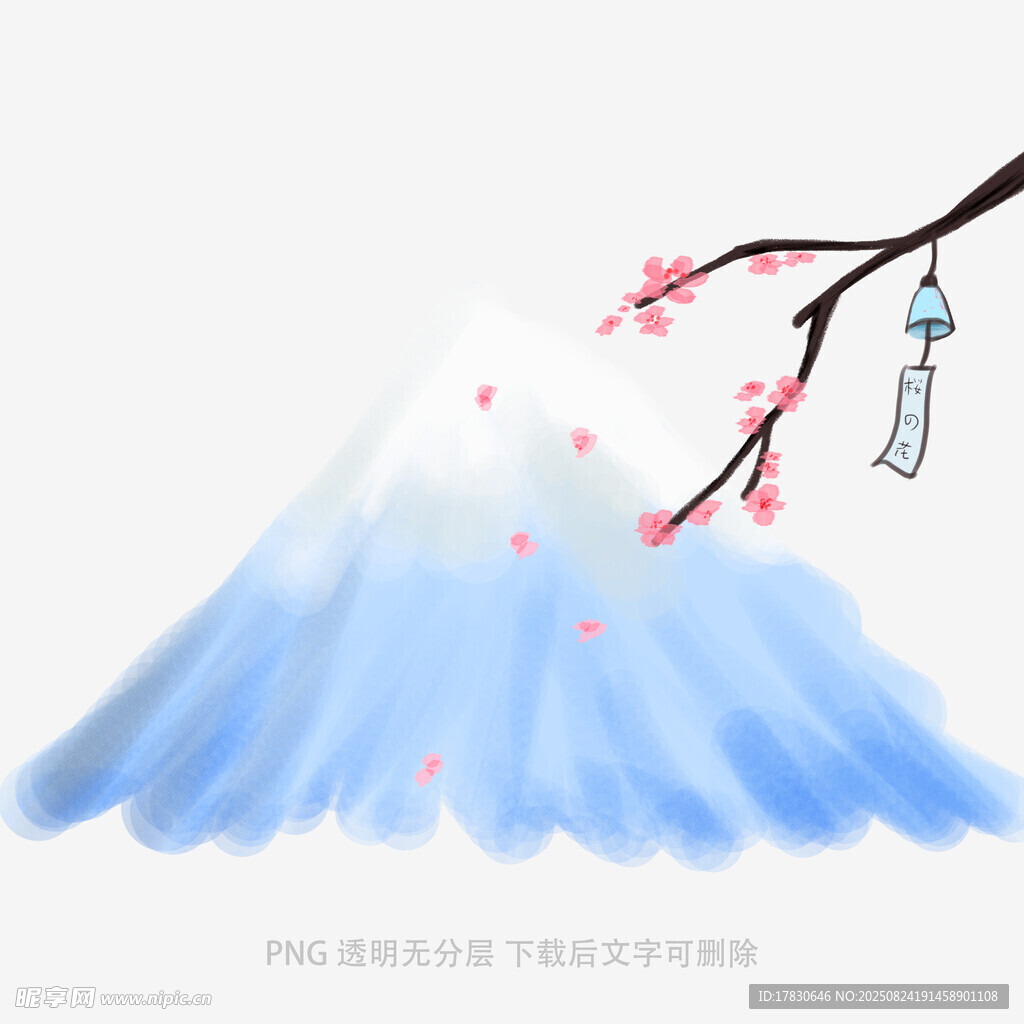 雪山红梅风铃唯美景象