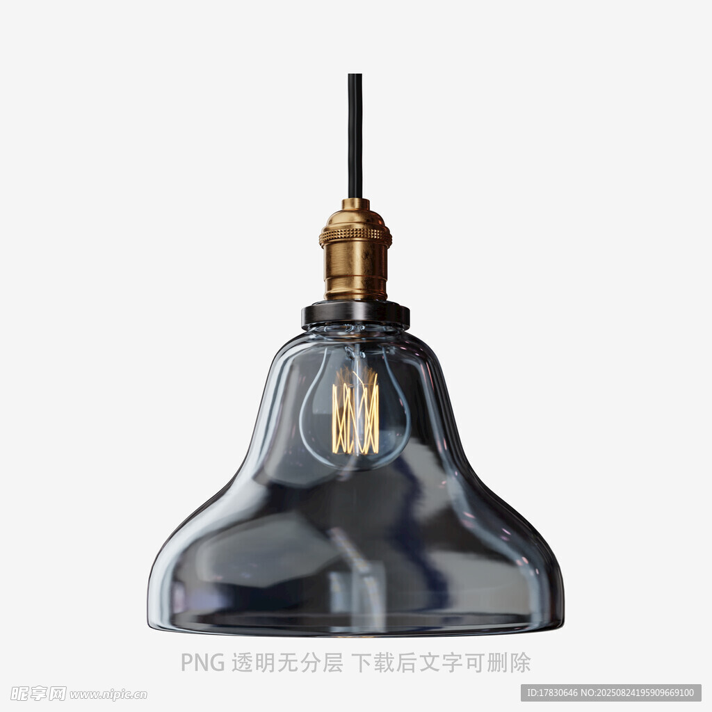 复古工业风黑色吊灯