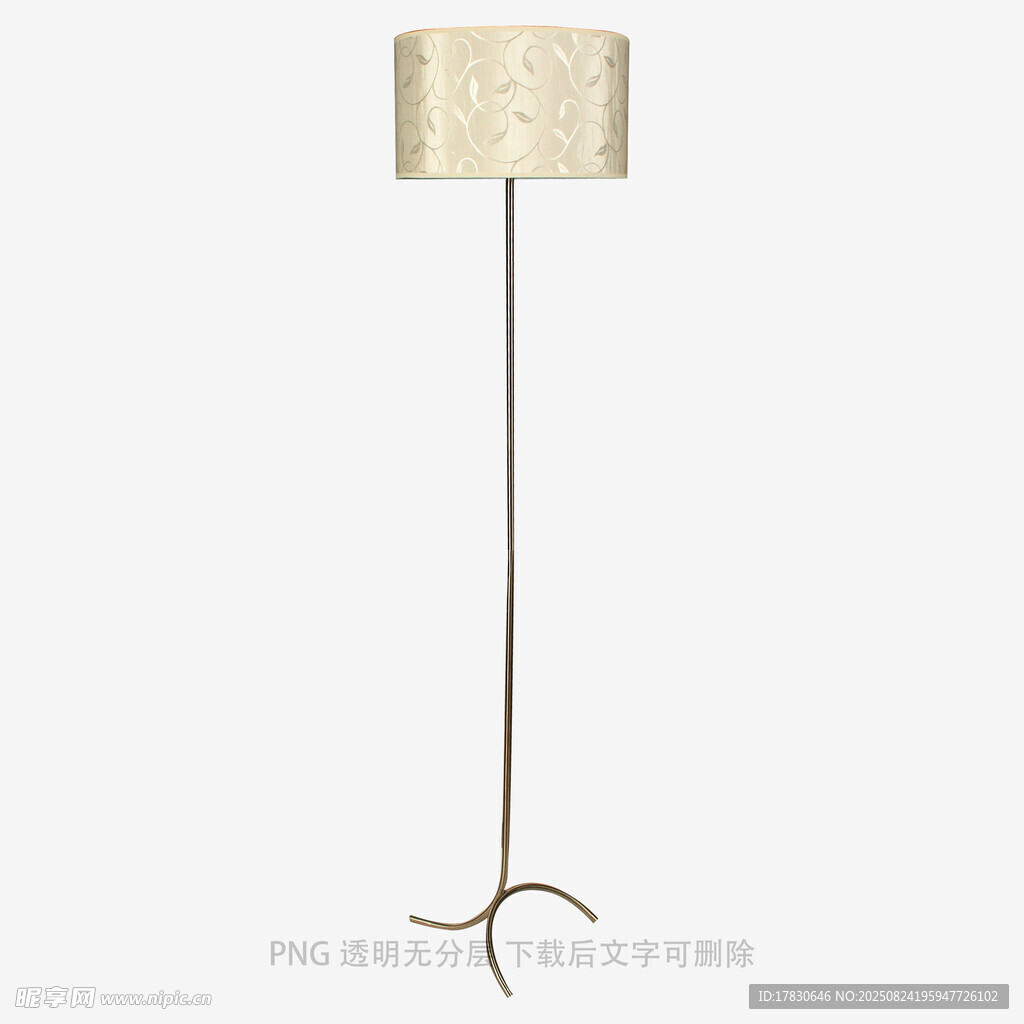 简约金属落地灯展示