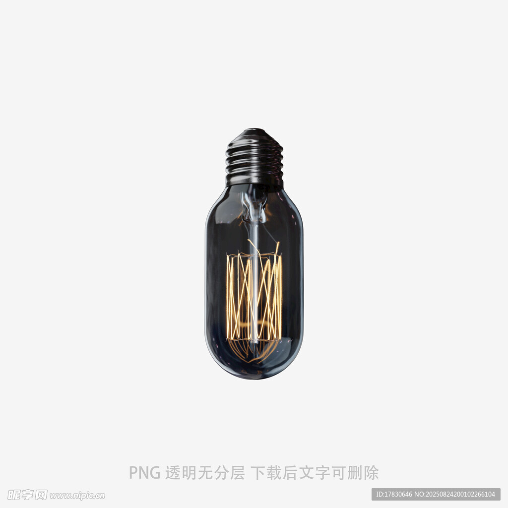 复古造型黑色灯丝灯泡