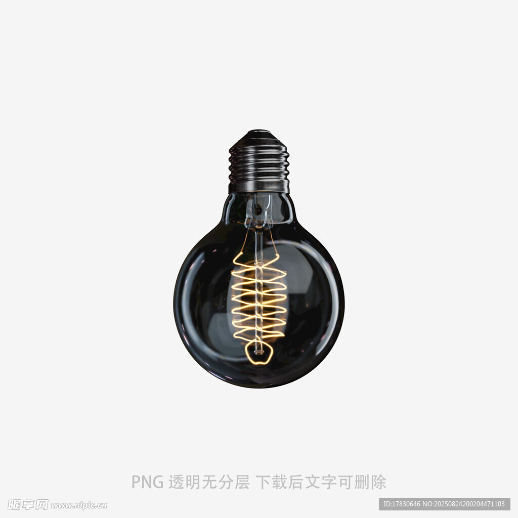 复古灯丝灯泡特写