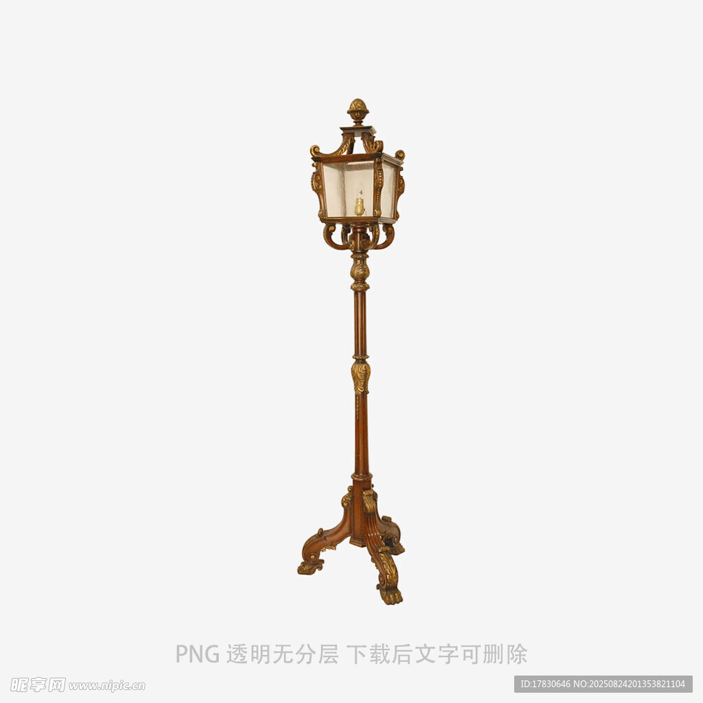 复古黄铜落地灯
