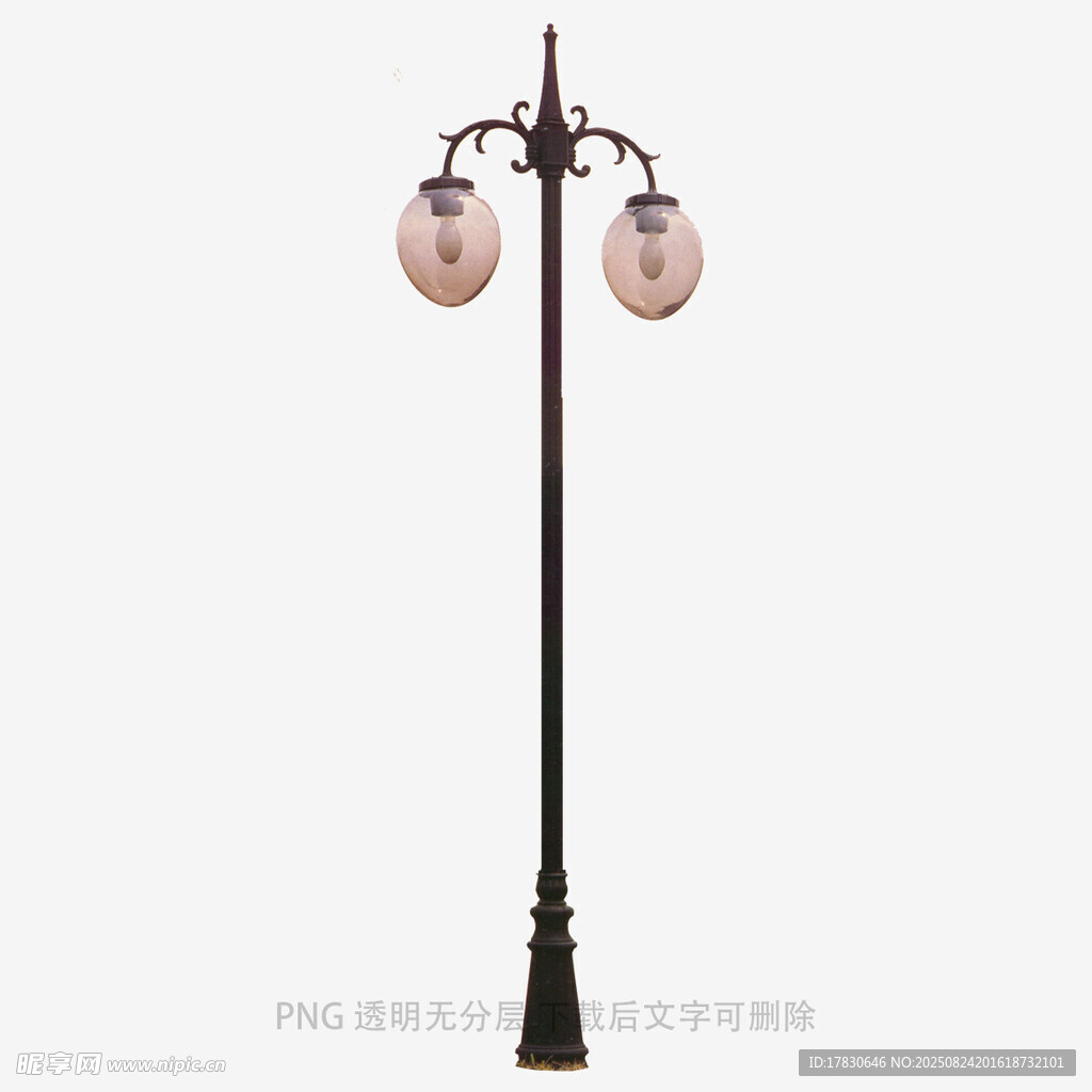 复古双球户外庭院路灯