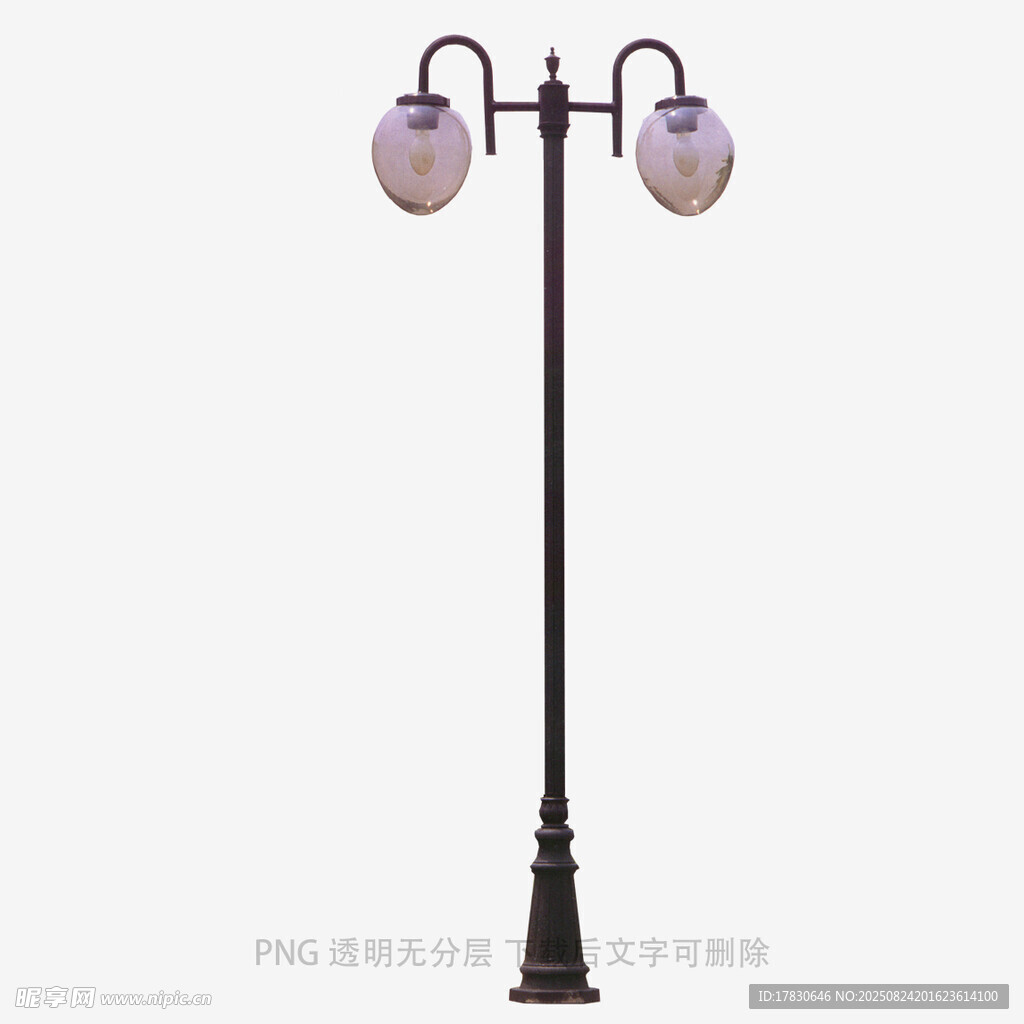 复古双球户外庭院路灯