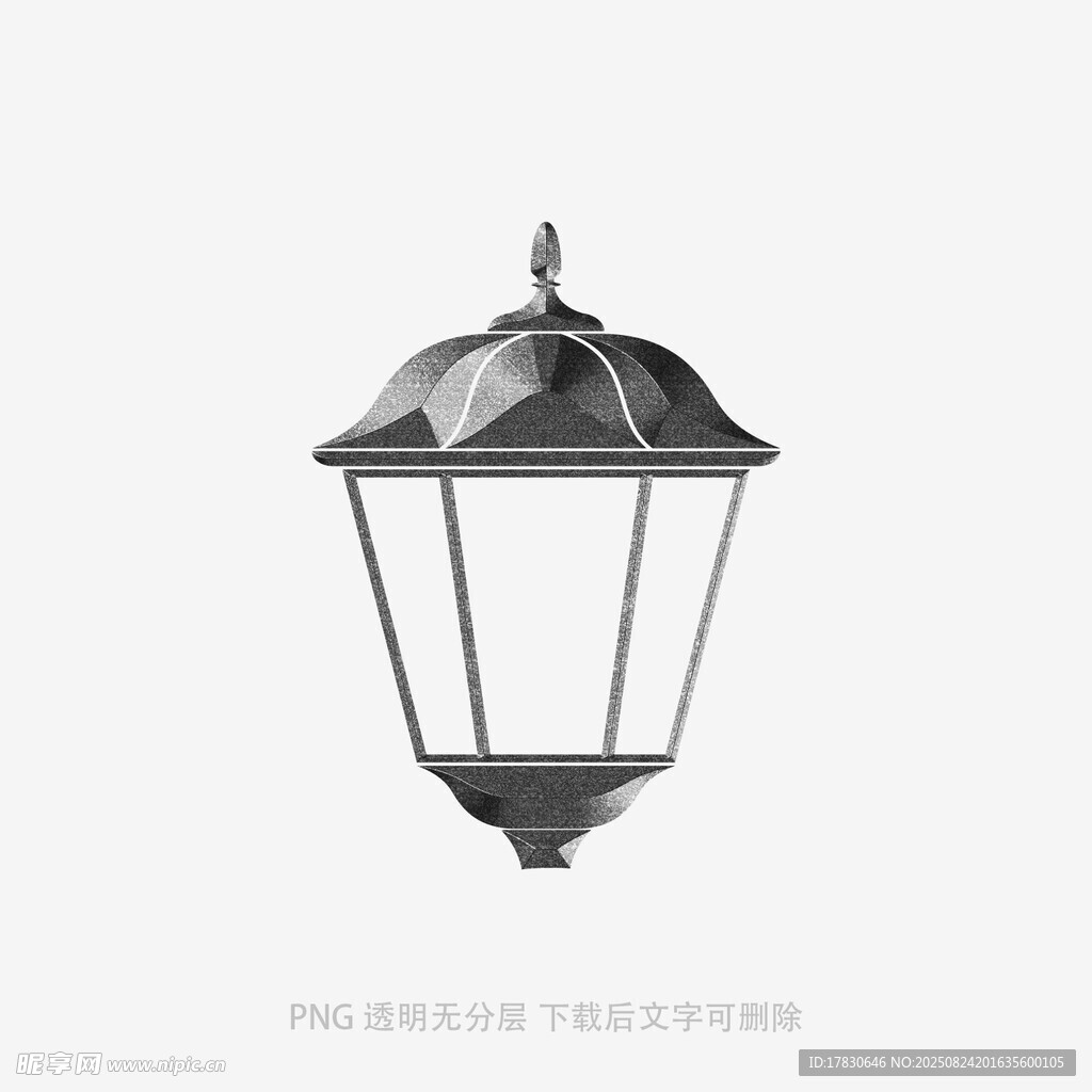 简约户外复古风格庭院灯