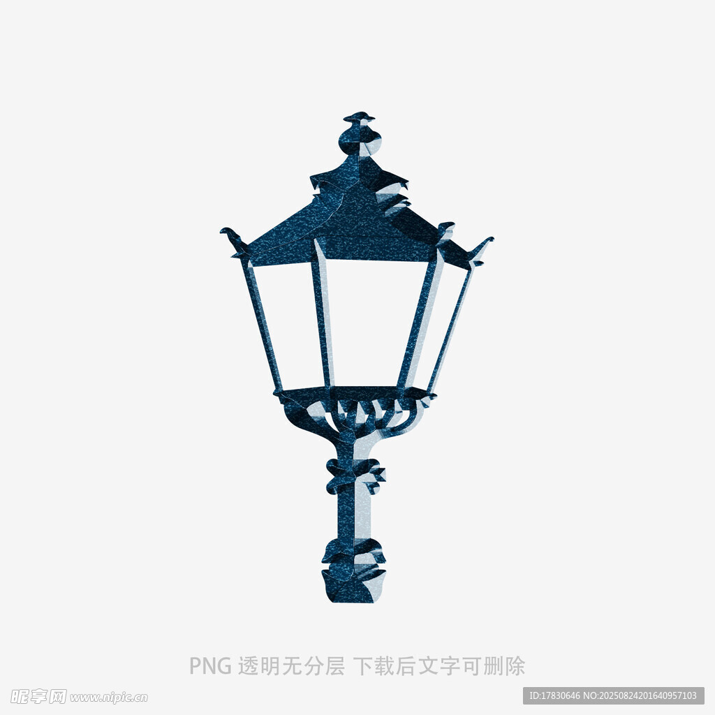 复古风格户外铁艺路灯