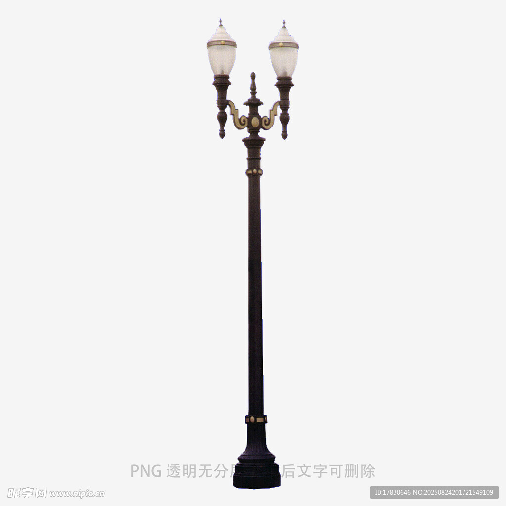 复古双头户外庭院路灯