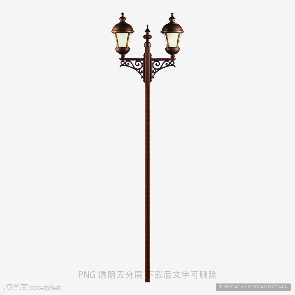 复古双头户外路灯