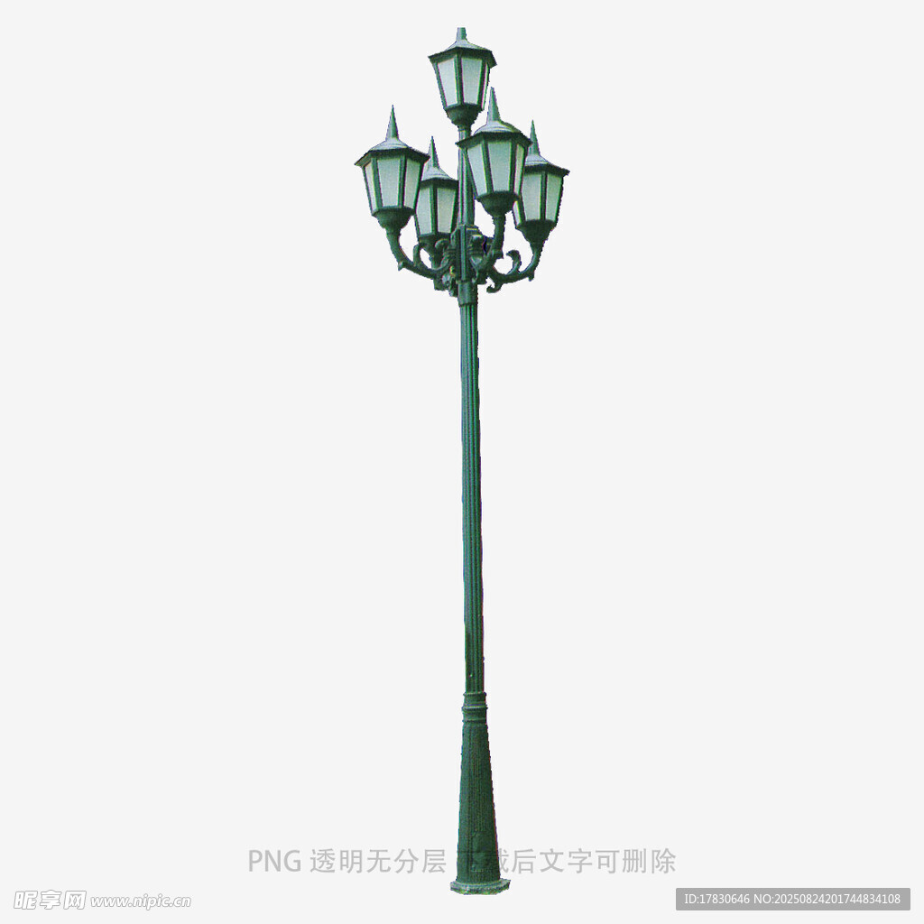 复古多头户外庭院路灯