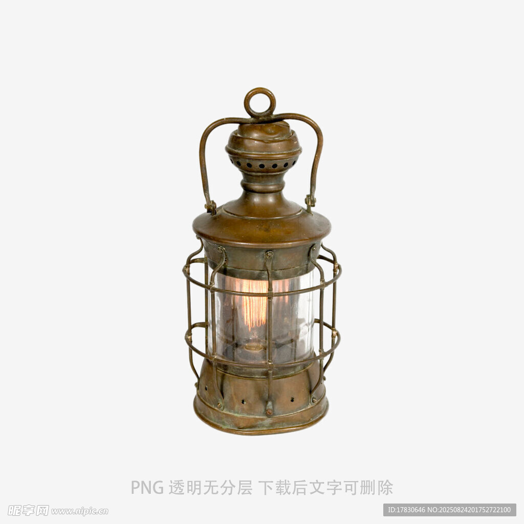 复古铁艺煤油提灯