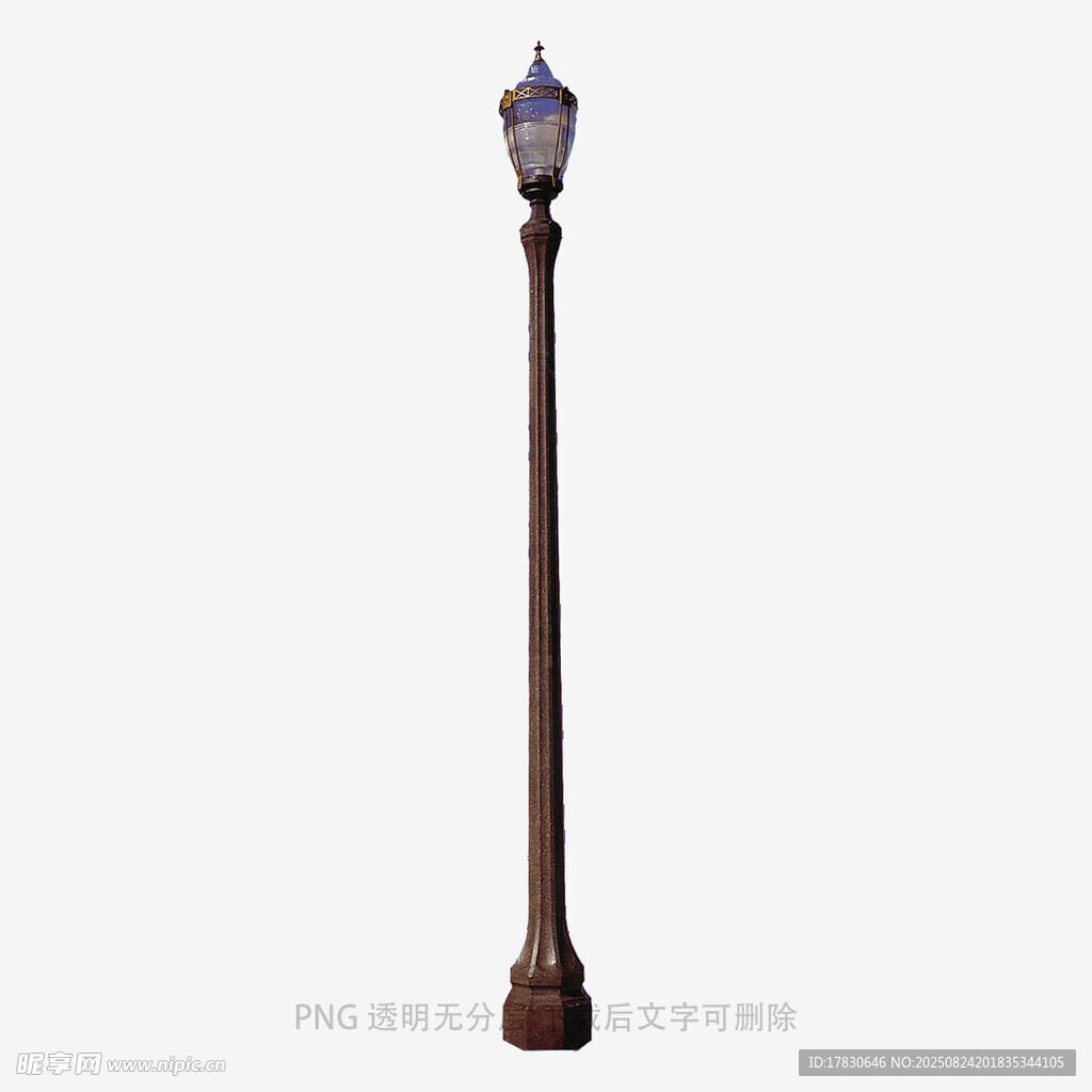复古风格户外长杆路灯