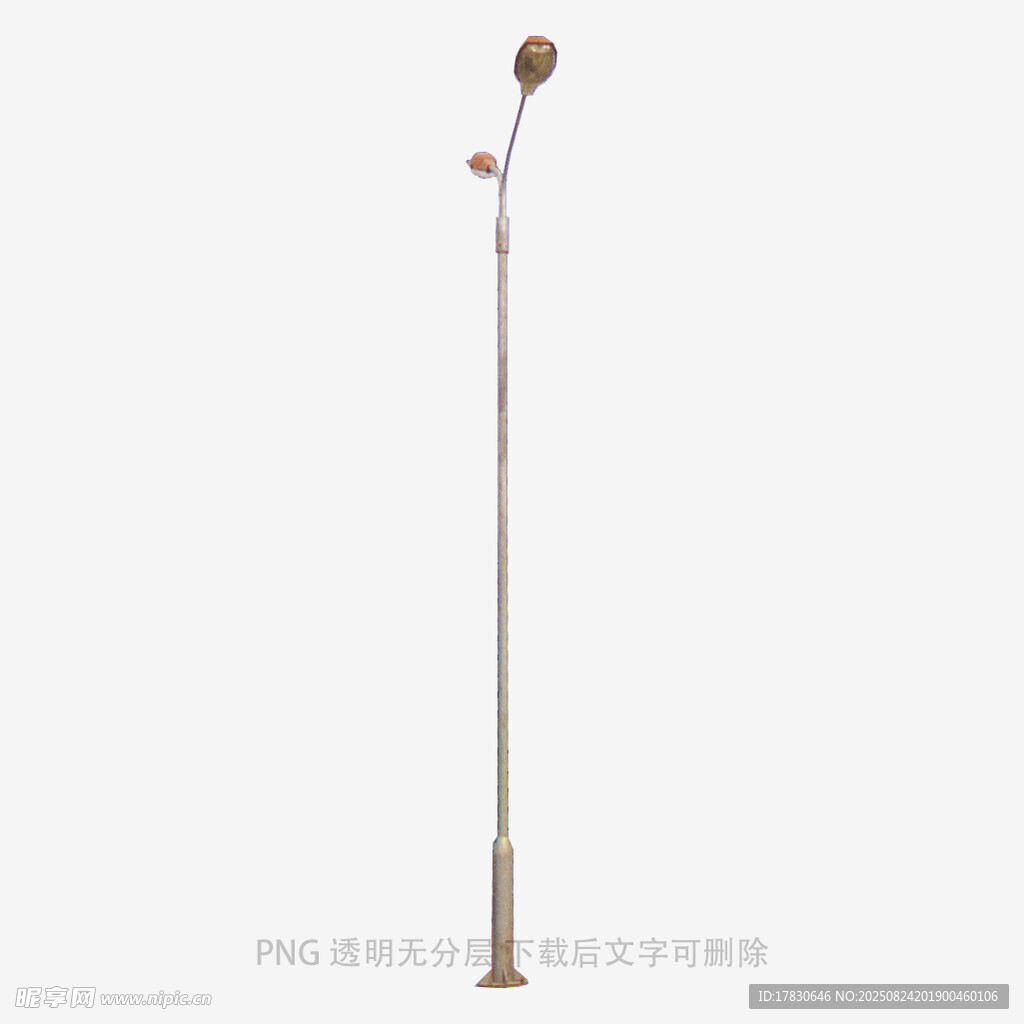 简约双灯头户外路灯
