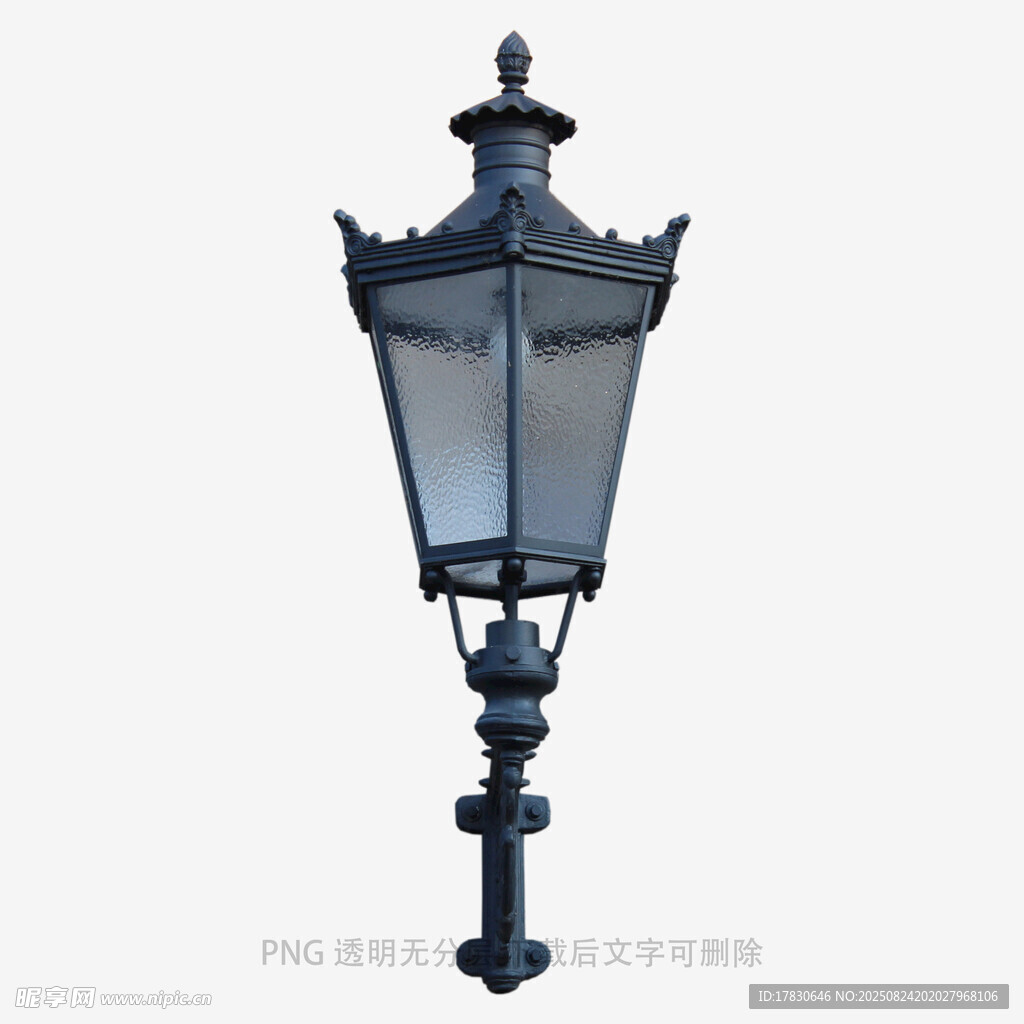 古典风格户外黑色路灯