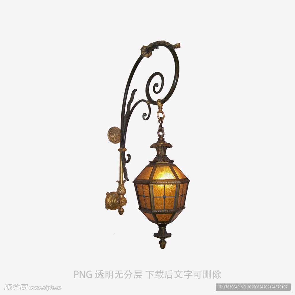 复古铁艺悬挂式古典风灯笼