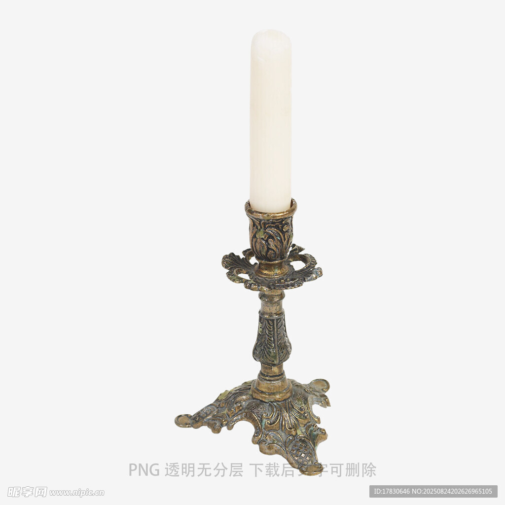 复古青铜烛台