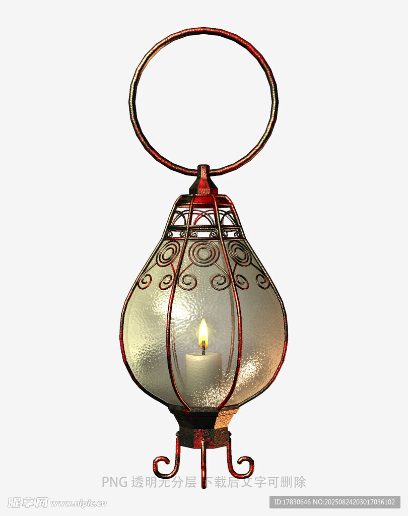 中式复古金属葫芦形吊灯