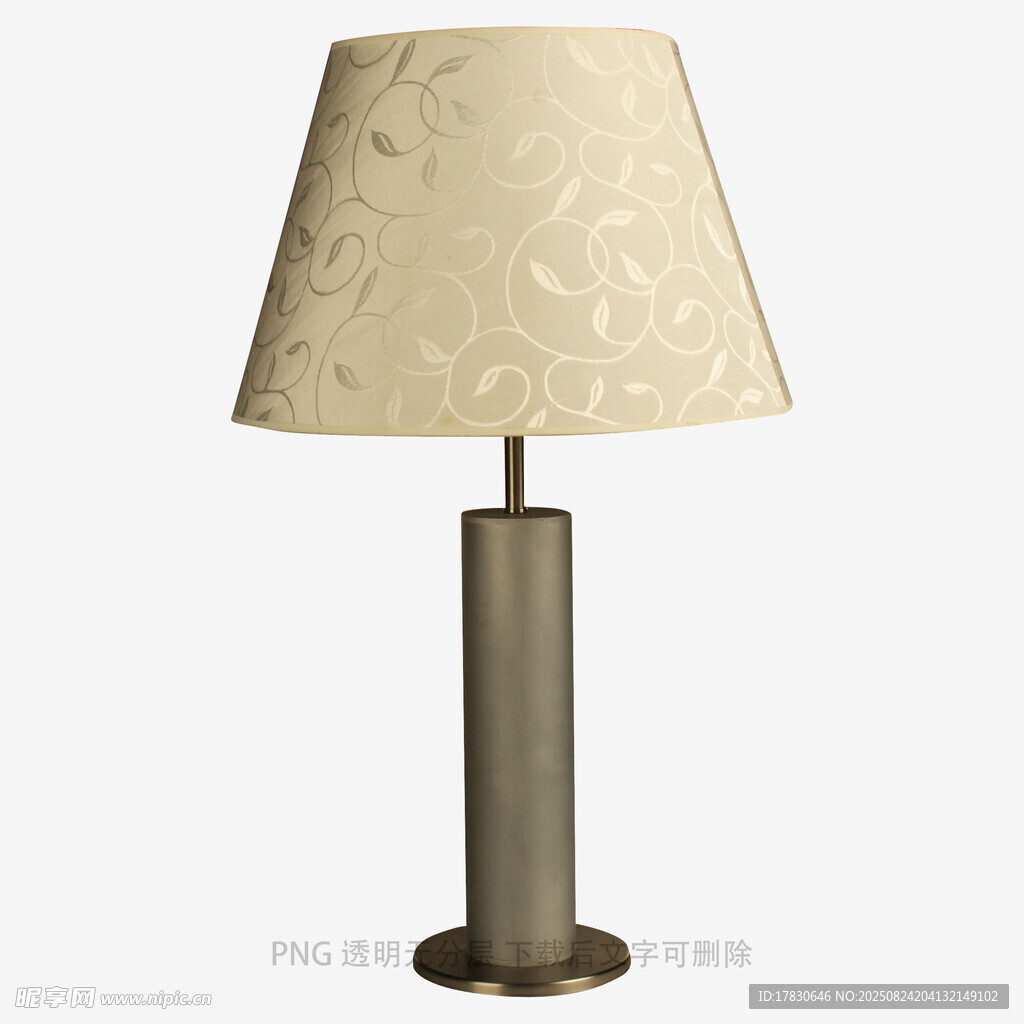 简约花纹台灯3D模型