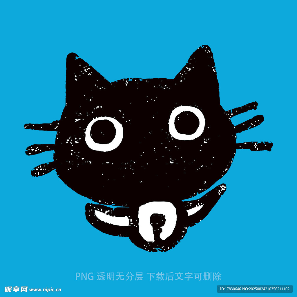 卡通黑猫形象