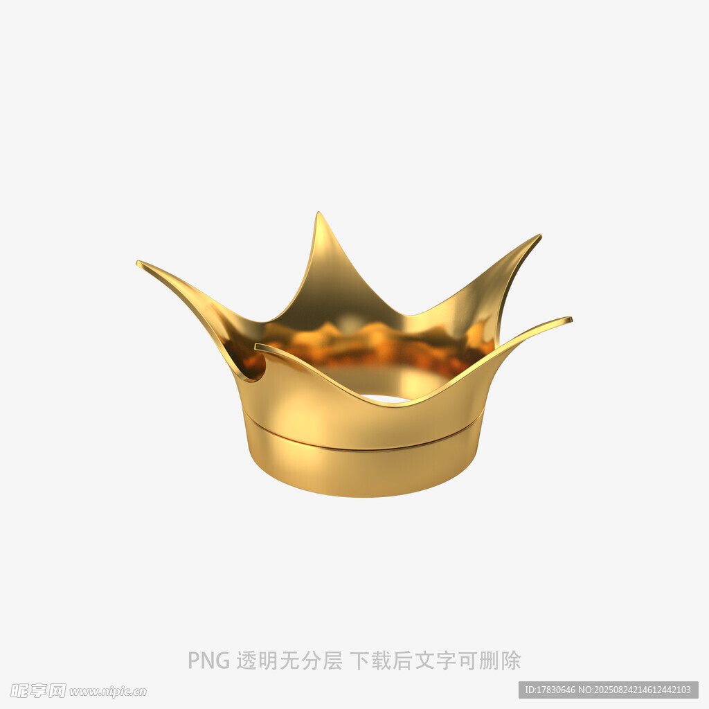 金色皇冠3D模型展示