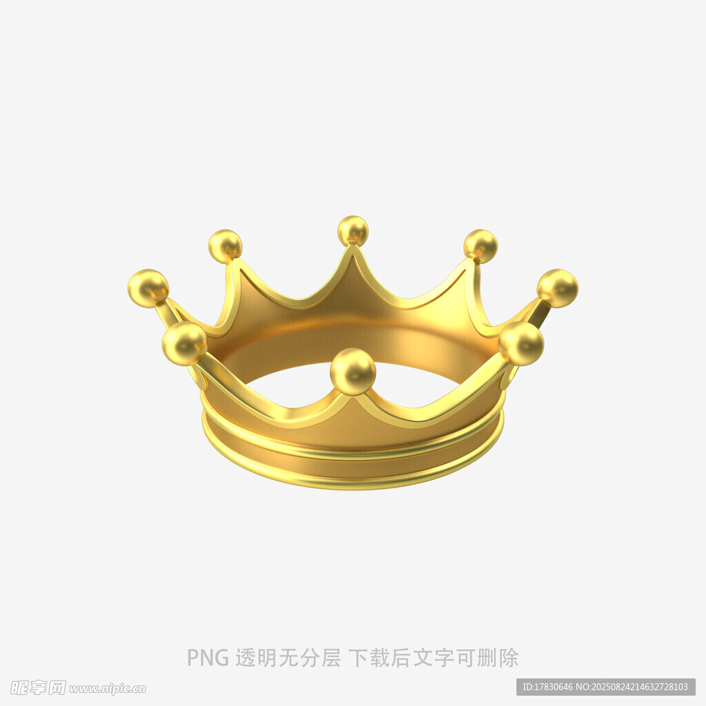 金色皇冠3D模型展示