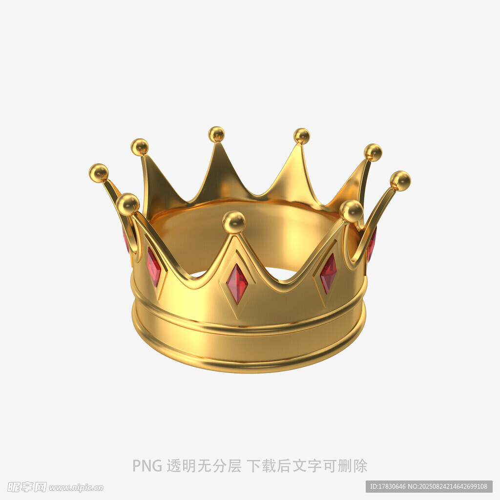金色皇冠模型