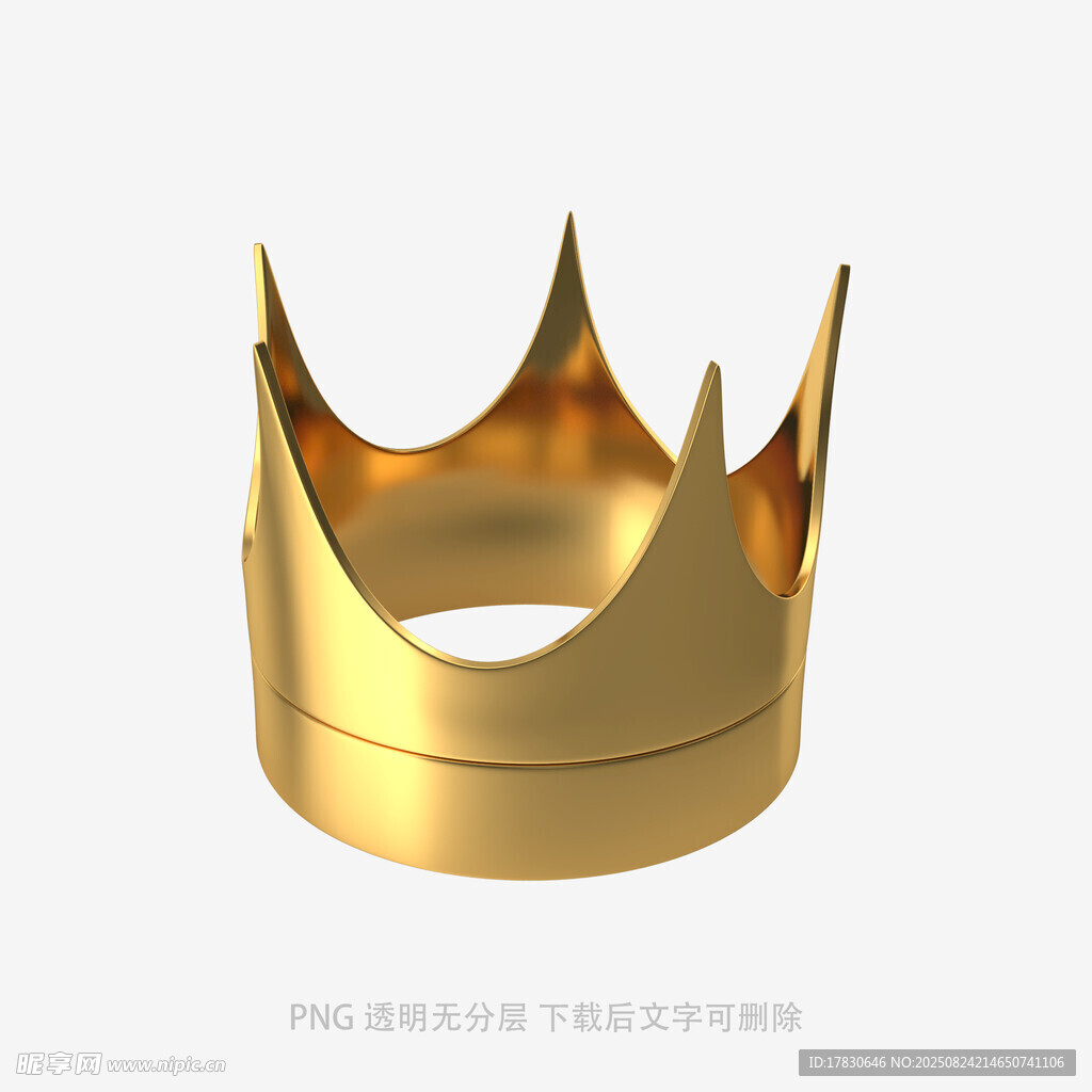 金色皇冠3D模型展示