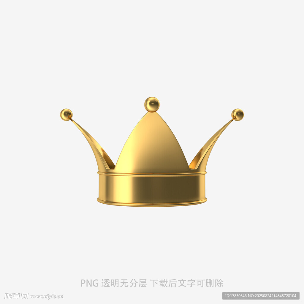 金色皇冠3D模型展示