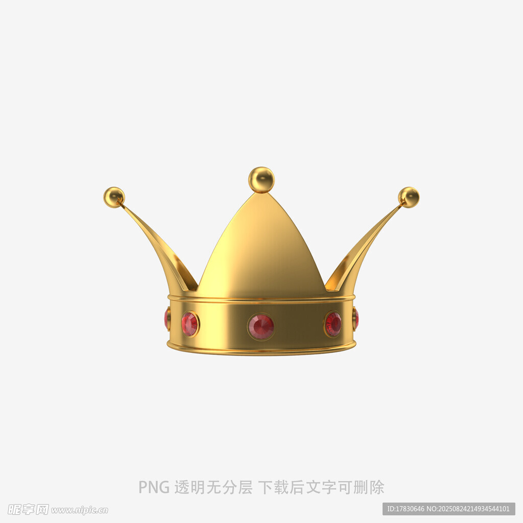 金色皇冠3D模型展示