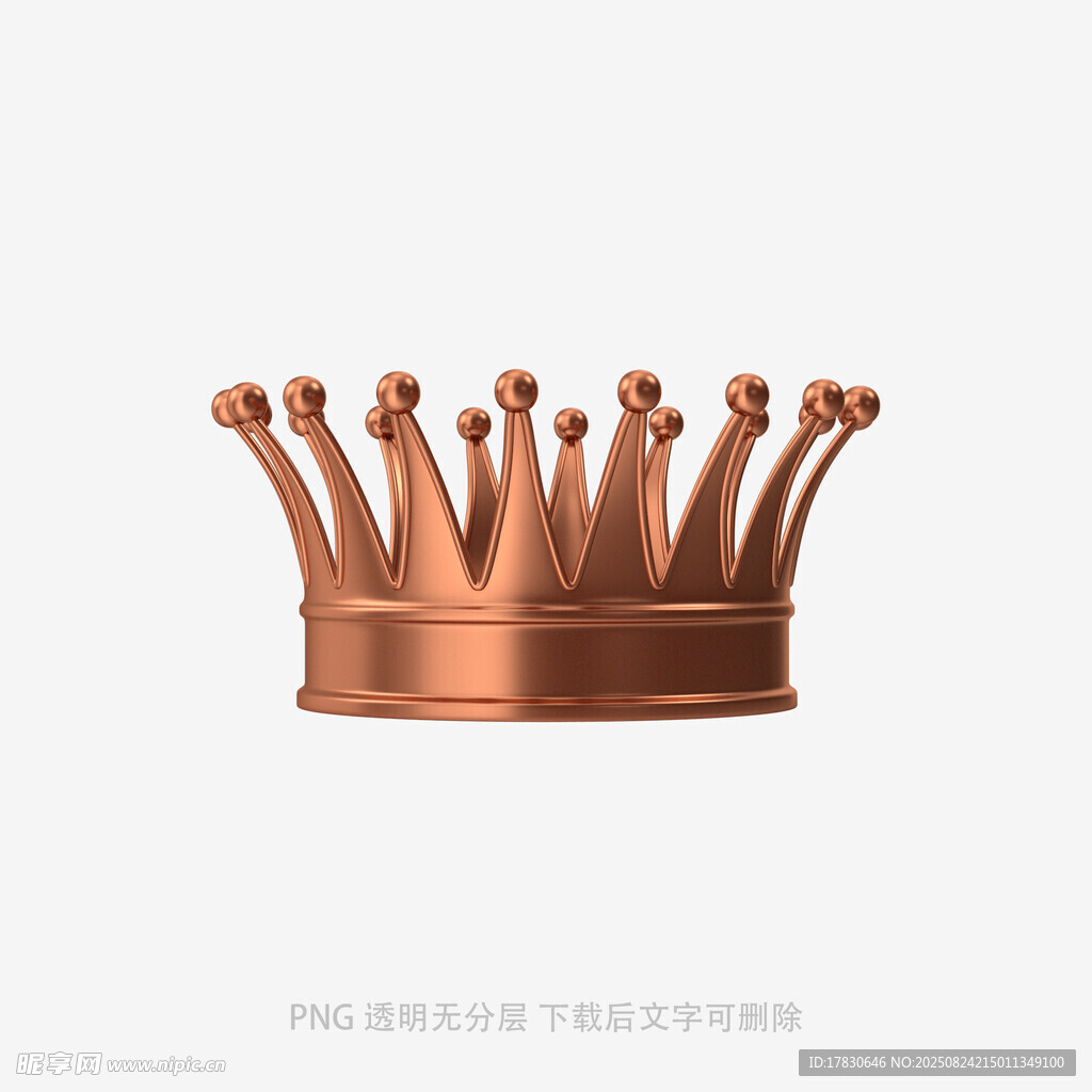 复古铜色皇冠