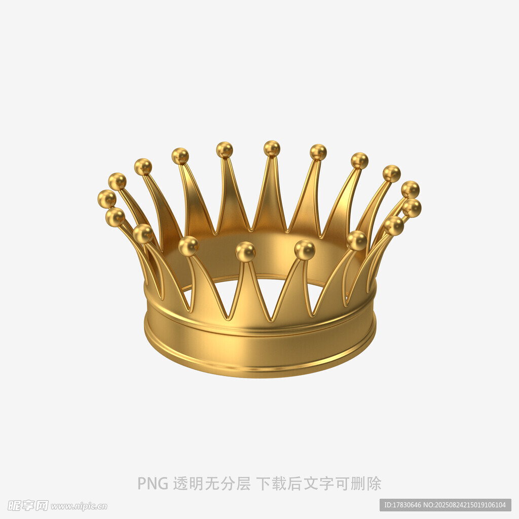 金色皇冠模型