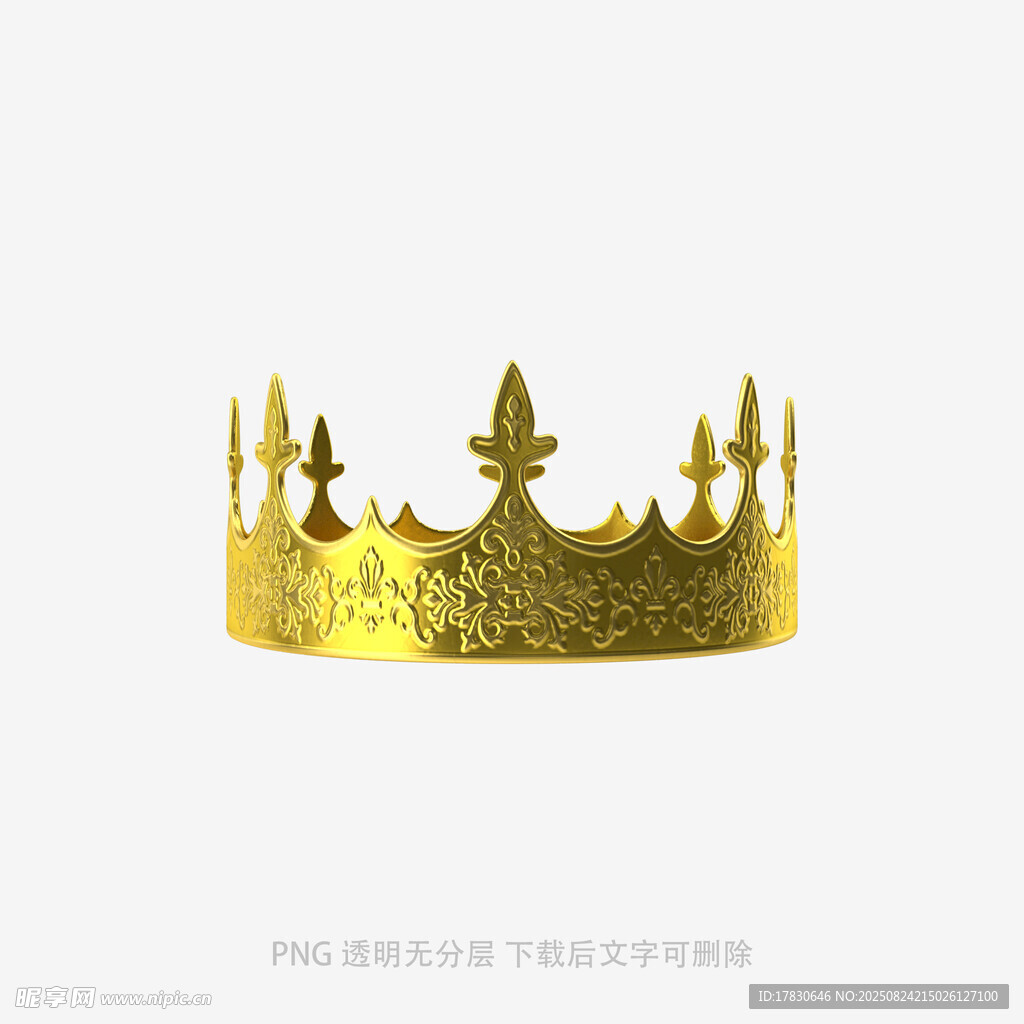 金色华丽皇冠设计素材