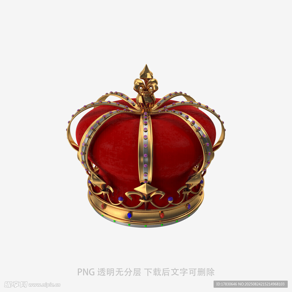华丽红色皇冠
