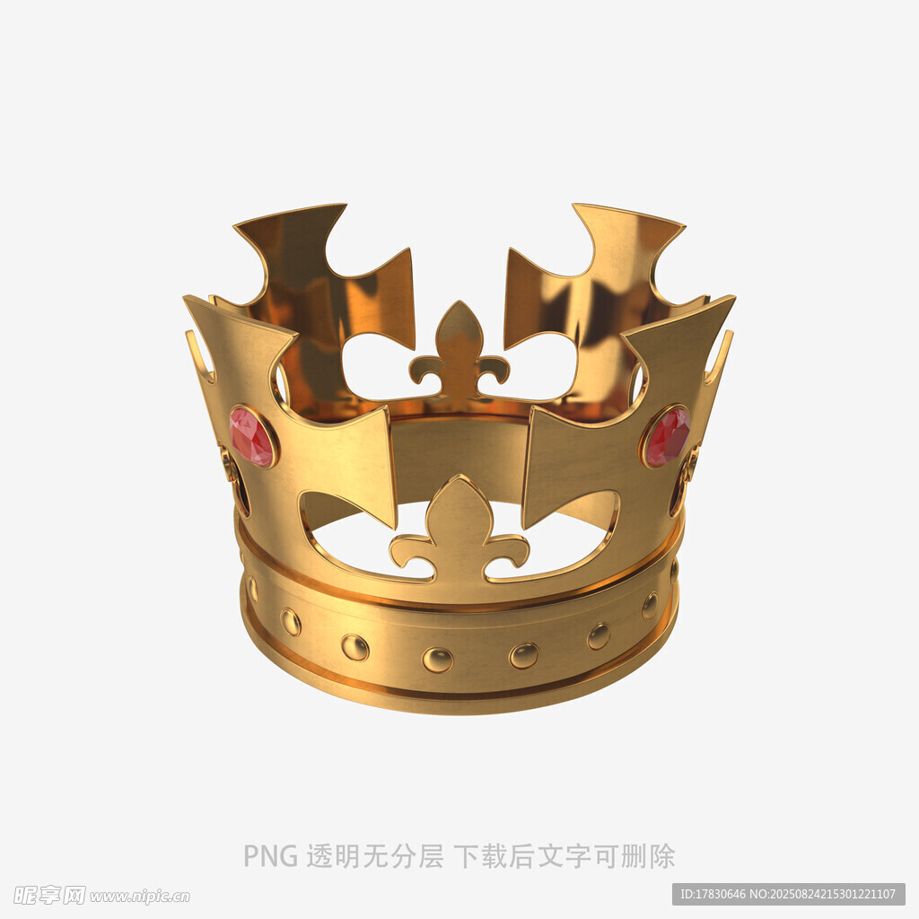 金色华丽皇冠模型