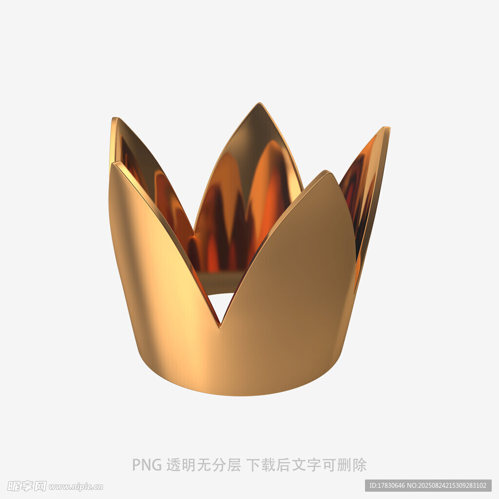 金色花瓣状金属容器