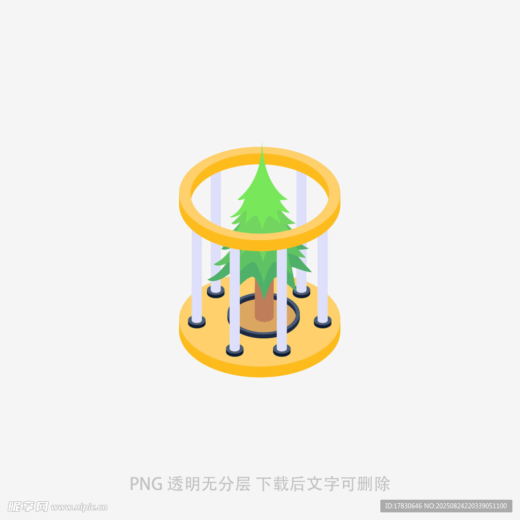 圣诞主题旋转木马3D图标
