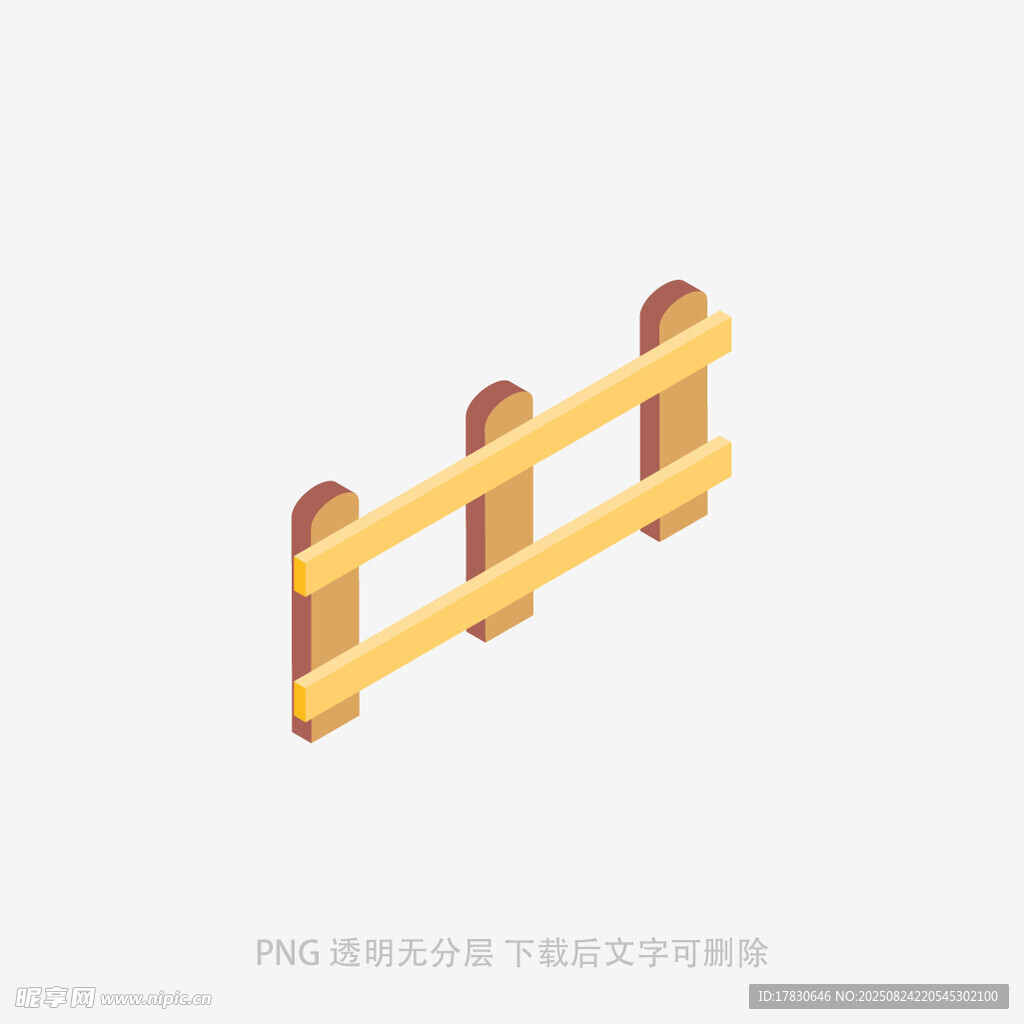 简约立体木质栅栏图案
