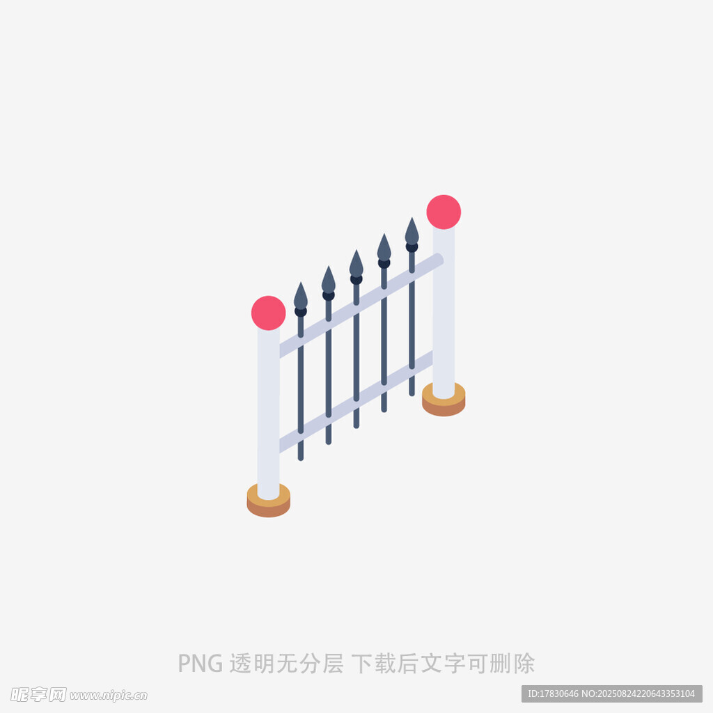 金属护栏模型