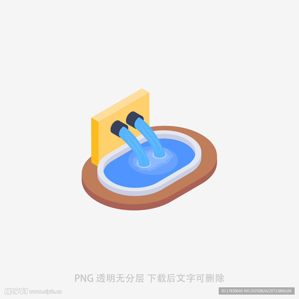 户外泳池图标设计