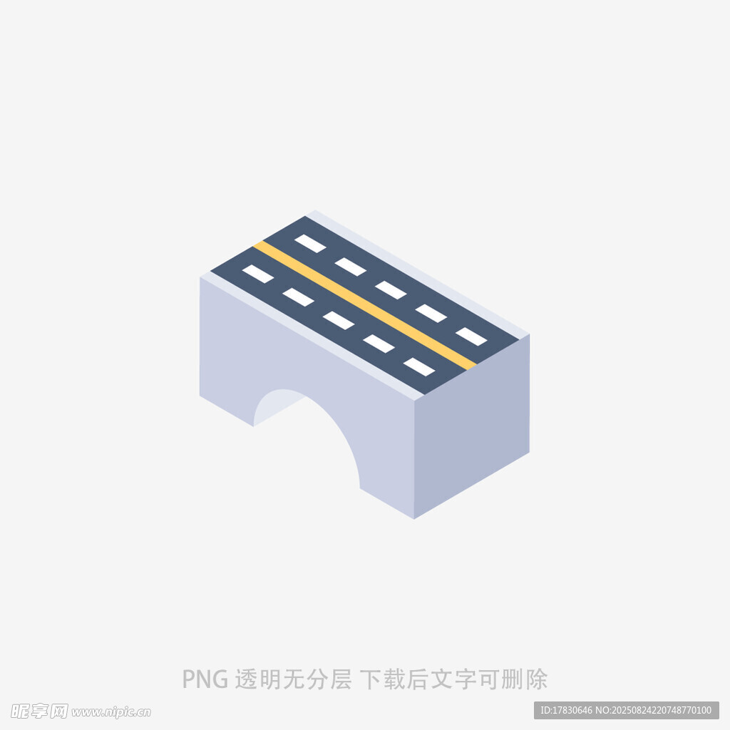 立体卡通风格的桥梁模型