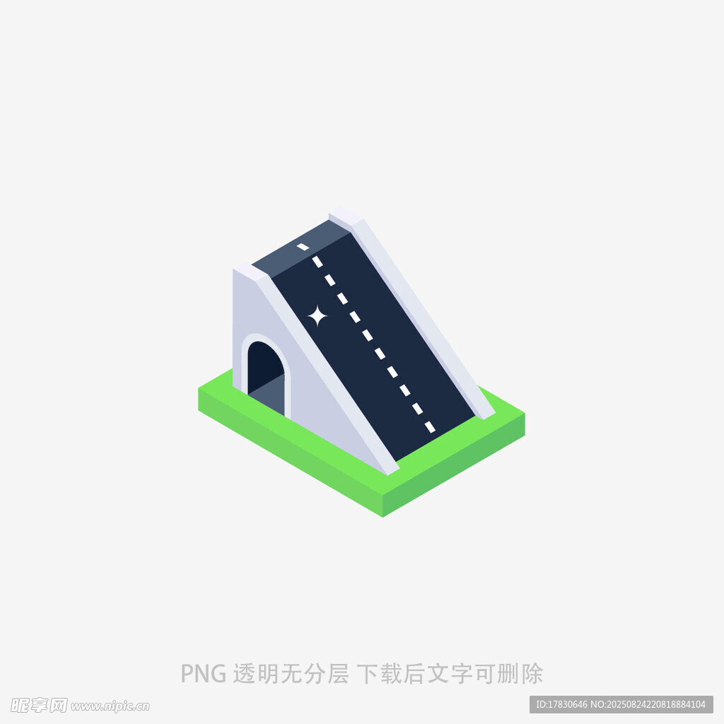 立体斜坡桥模型设计图