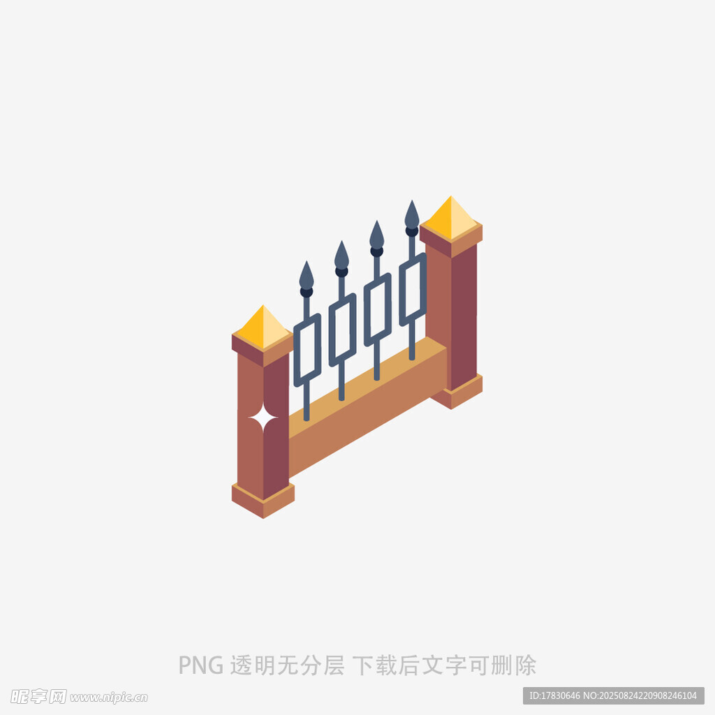 铁艺围栏模型