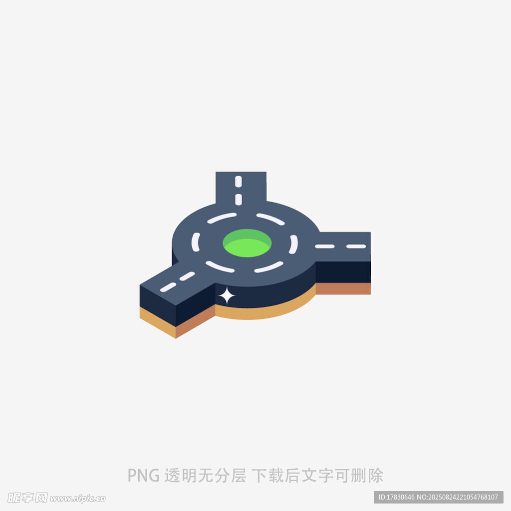 环形交叉路口图标