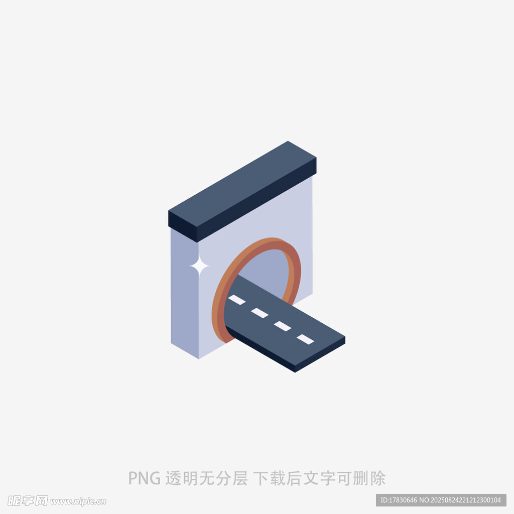 立体风格道路入口图标