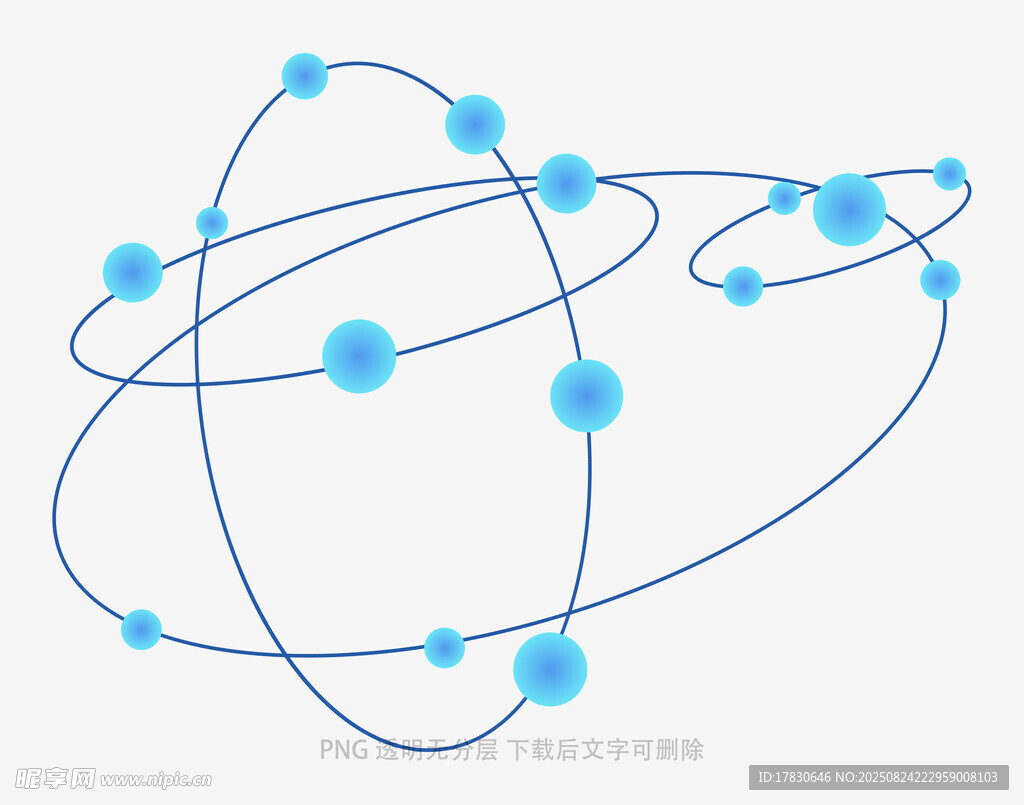 蓝色线条连接的节点图案