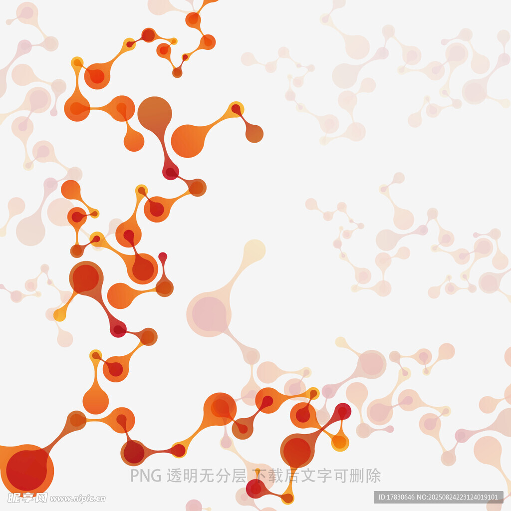 分子结构图案背景图