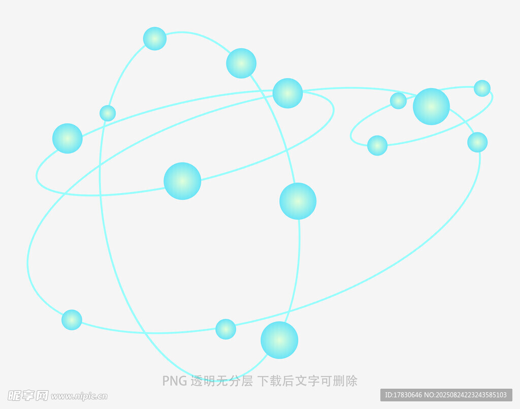 蓝色线条连接的抽象图案